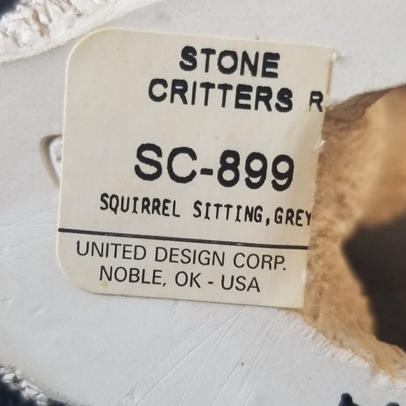 Vintage Stone Critter Collectible - Squirrel - Picture 2 of 2